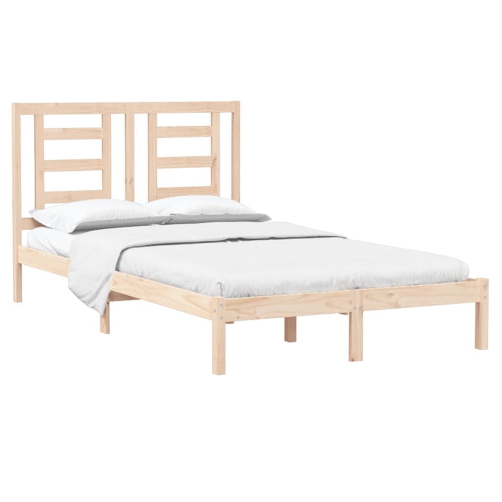 Bed Frame without Mattress 120x200 cm Solid Wood Pine