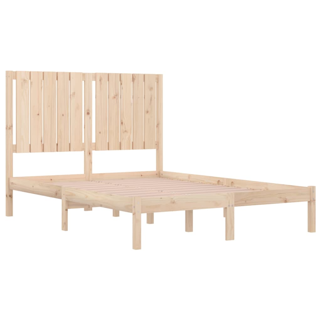 Bed Frame without Mattress 120x190 cm Small Double Solid Wood