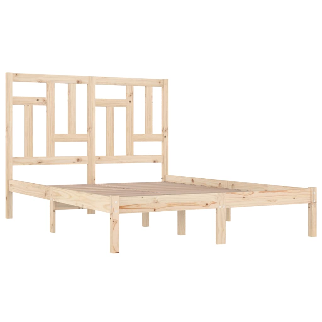 Bed Frame without Mattress 120x190 cm Small Double Solid Wood