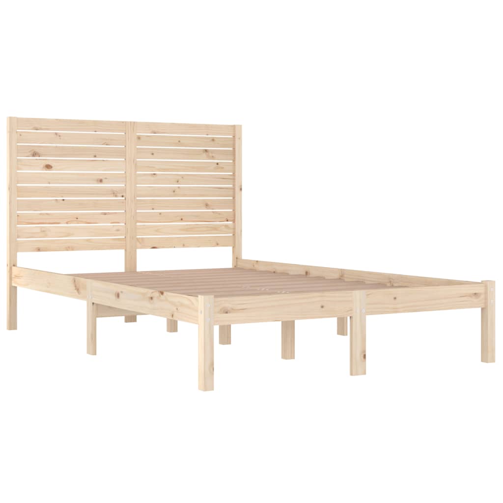 Bed Frame without Mattress 120x190 cm Small Double Solid Wood