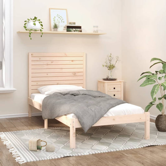 Bed Frame without Mattress 100x200 cm Solid Wood