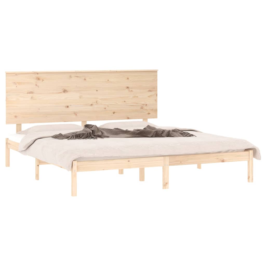 Bed Frame without Mattress 180x200 cm Super King Solid Wood