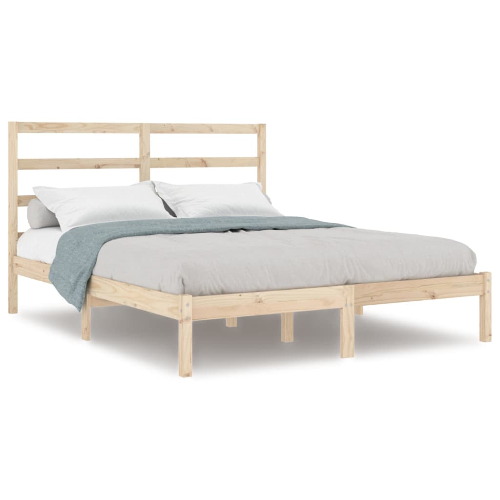 Bed Frame without Mattress 120x190 cm Small Double Solid Wood