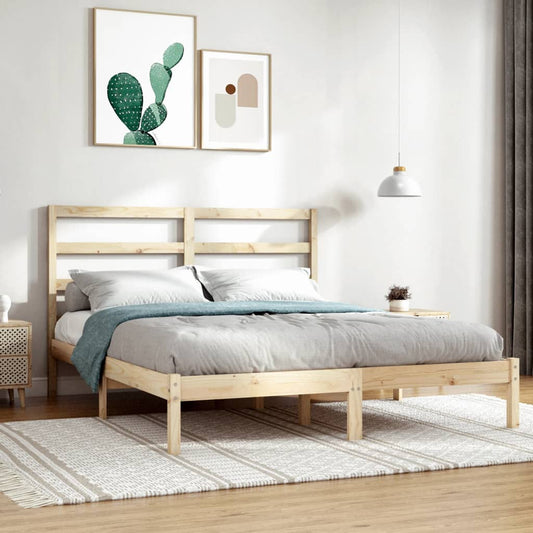 Bed Frame without Mattress 120x190 cm Small Double Solid Wood