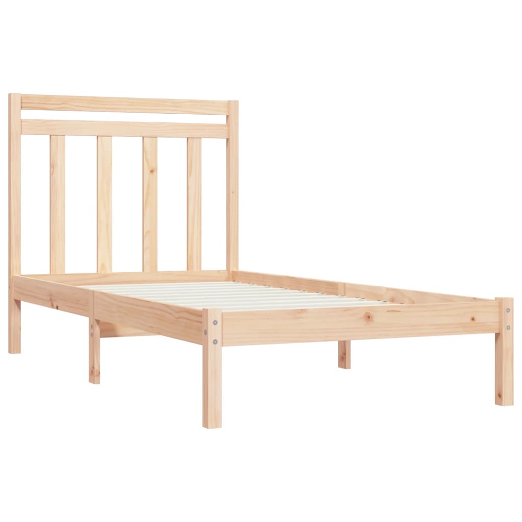 Bed Frame without Mattress 100x200 cm Solid Wood