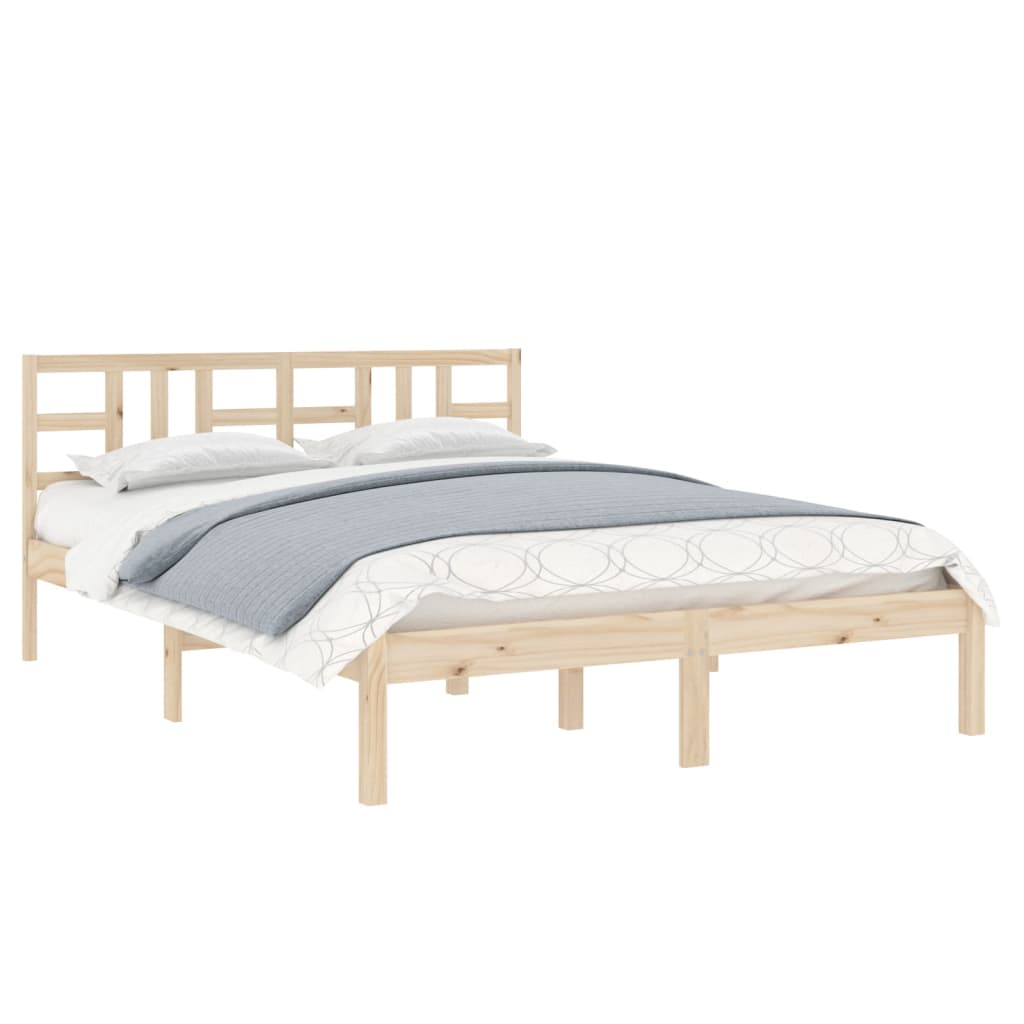 Bed Frame without Mattress 120x190 cm Small Double Solid Wood
