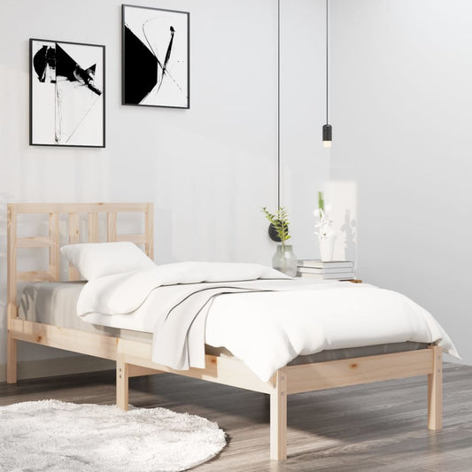 Bed Frame without Mattress 100x200 cm Solid Wood