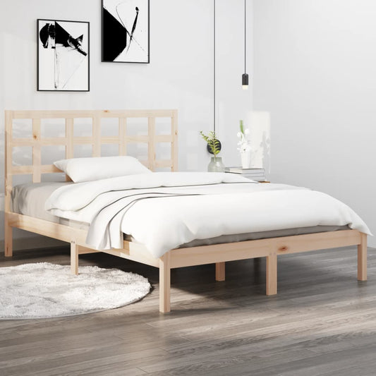 Bed Frame without Mattress 160x200 cm Solid Wood