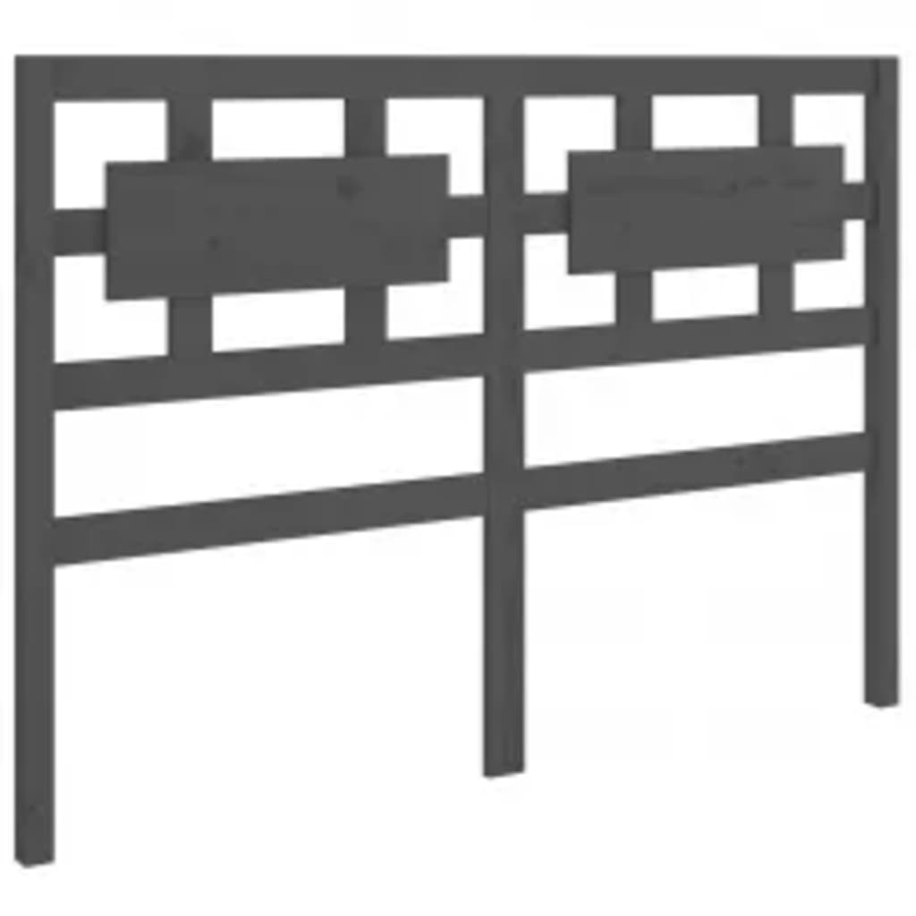 Bed Frame without Mattress Grey 200x200 cm Solid Wood
