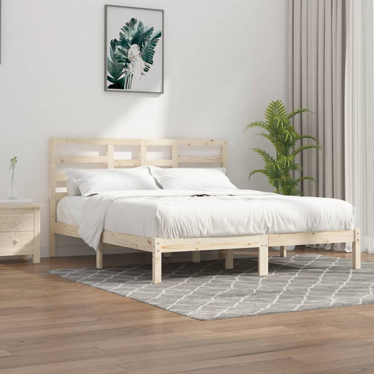 Bed Frame without Mattress Solid Wood 200x200 cm