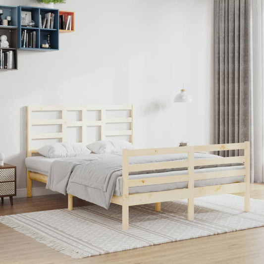 Bed Frame without Mattress Solid Wood 120x200 cm