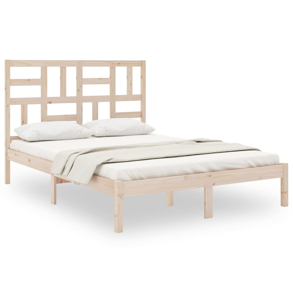 Bed Frame without Mattress Solid Wood 160x200 cm