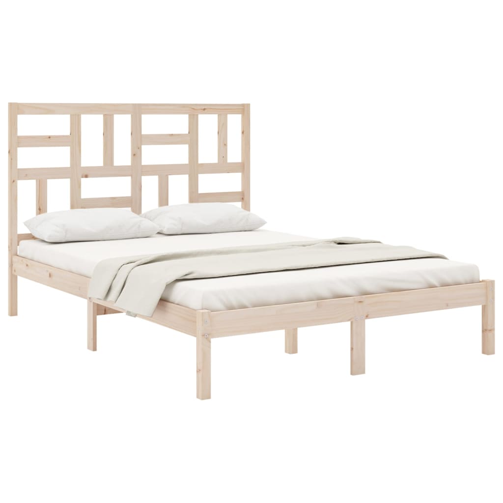 Bed Frame without Mattress Solid Wood 160x200 cm