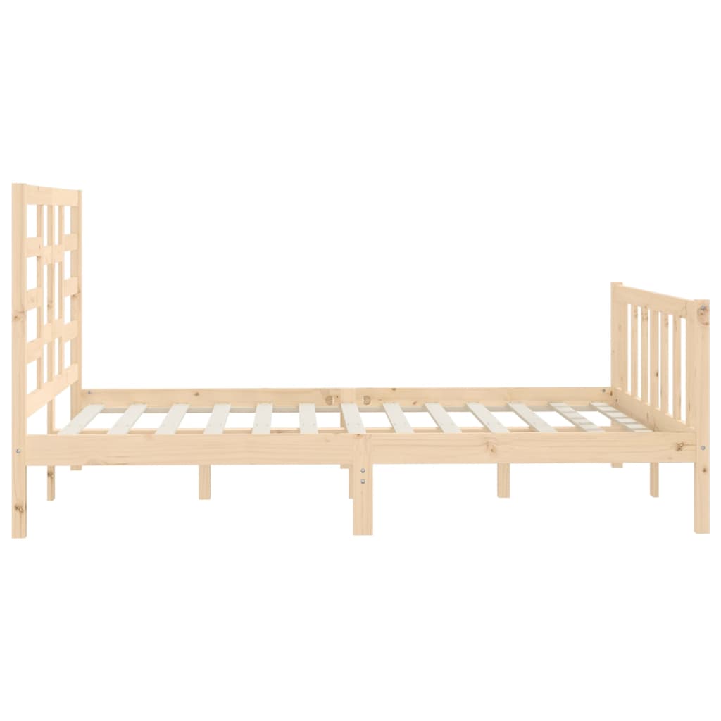 Bed Frame without Mattress 160x200 cm Solid Wood Pine
