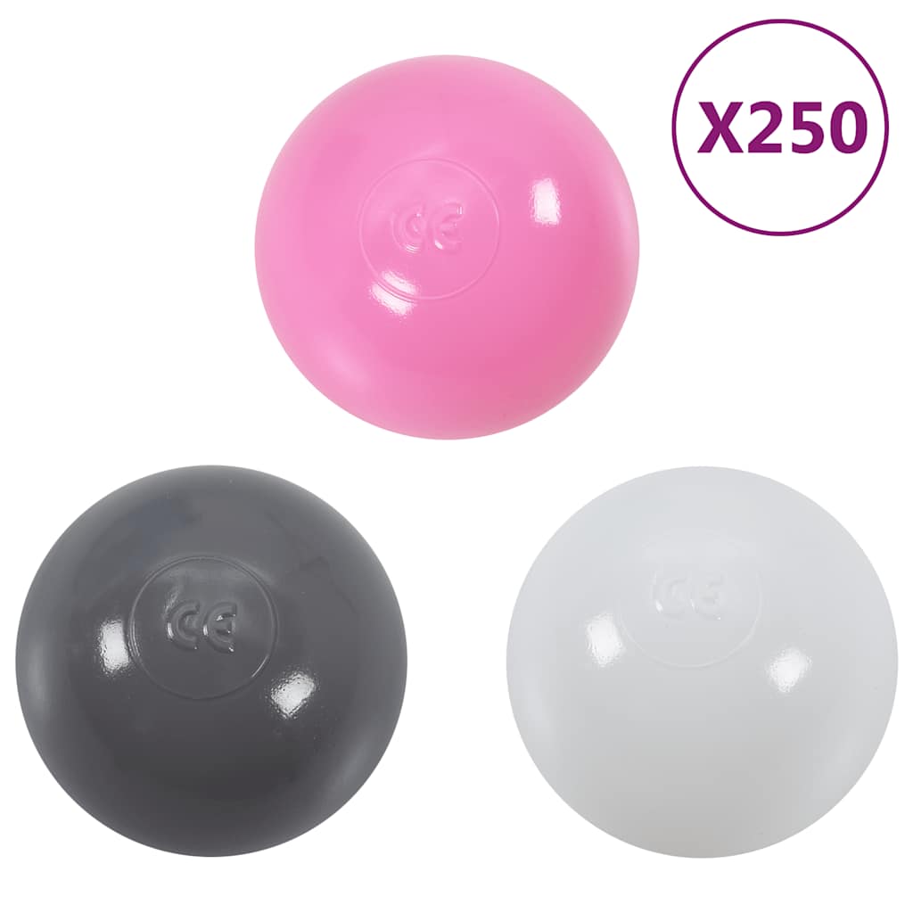 Children Play Tent with 250 Balls Pink 301x120x128 cm