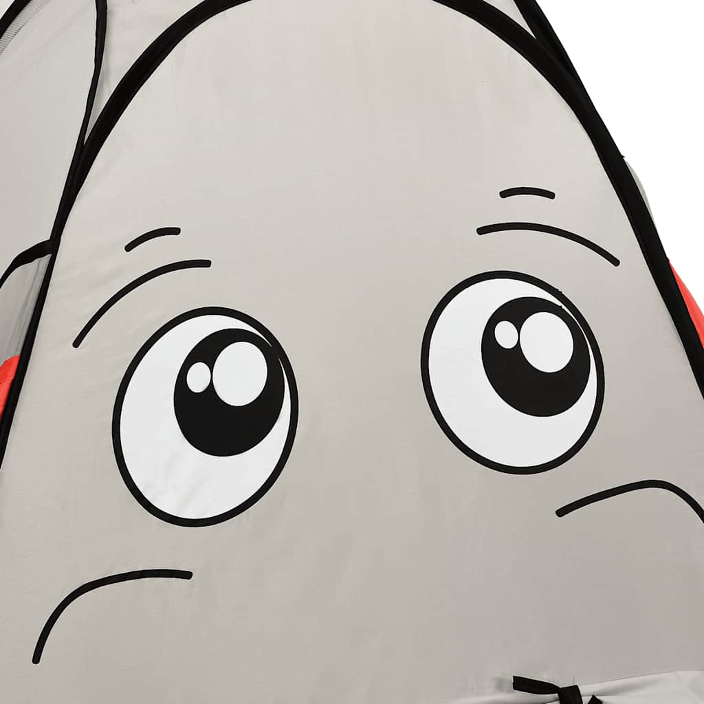 Elephant Children Play Tent with 250 Balls Grey 174x86x101 cm