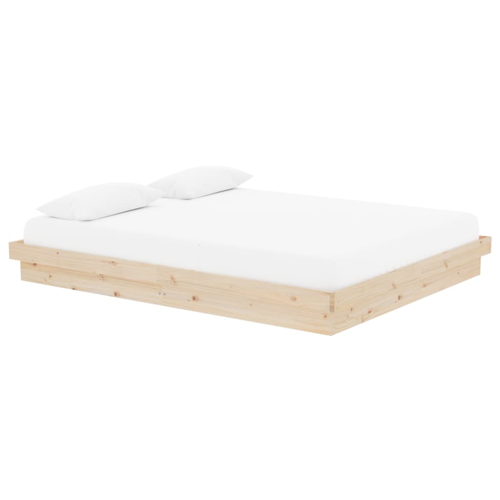 Bed Frame without Mattress Solid Wood 160x200 cm