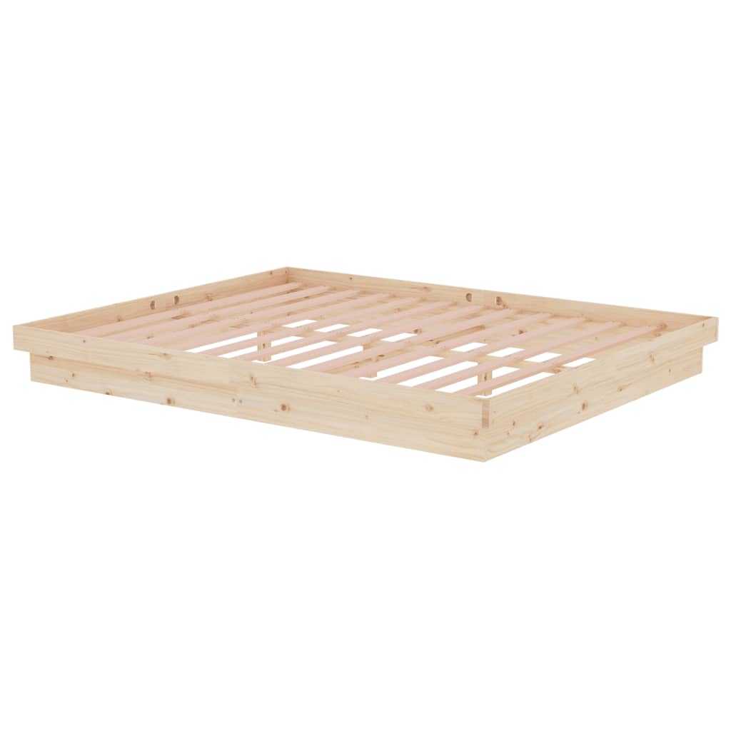 Bed Frame without Mattress Solid Wood 160x200 cm