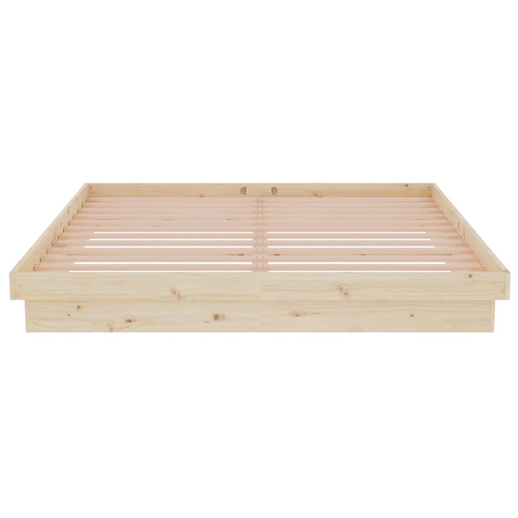 Bed Frame without Mattress Solid Wood 160x200 cm