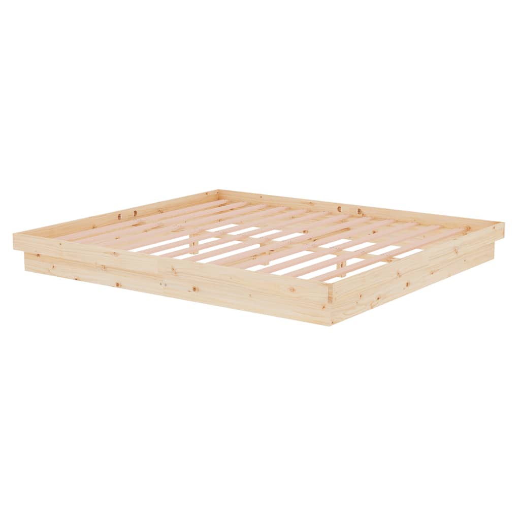 Bed Frame without Mattress Solid Wood Super King