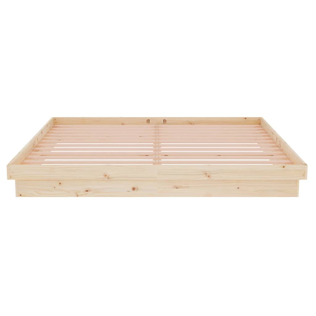 Bed Frame without Mattress Solid Wood Super King