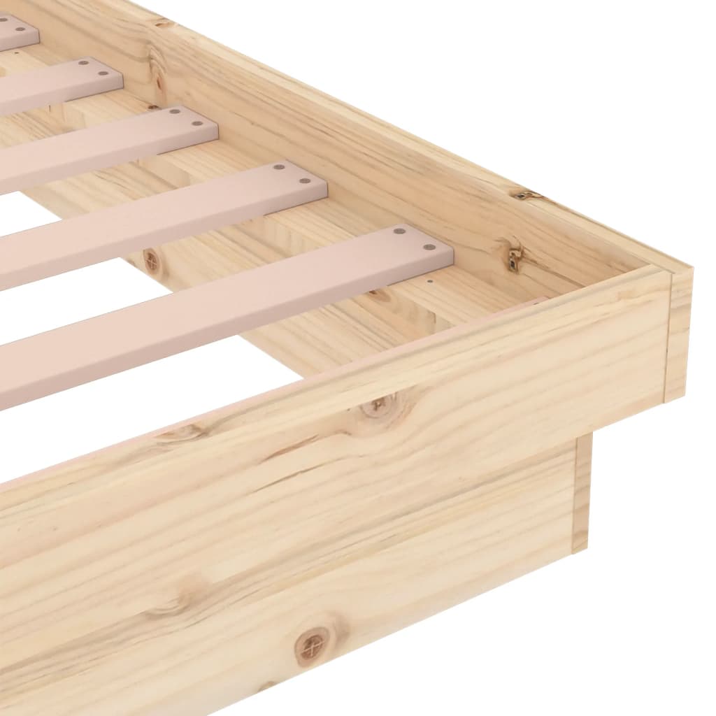 Bed Frame without Mattress Solid Wood Small Double