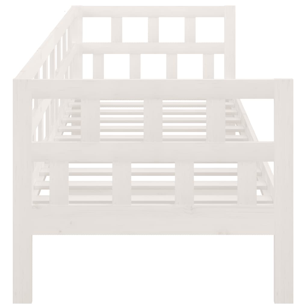 Day Bed without Mattress White Solid Wood Pine 80x200 cm