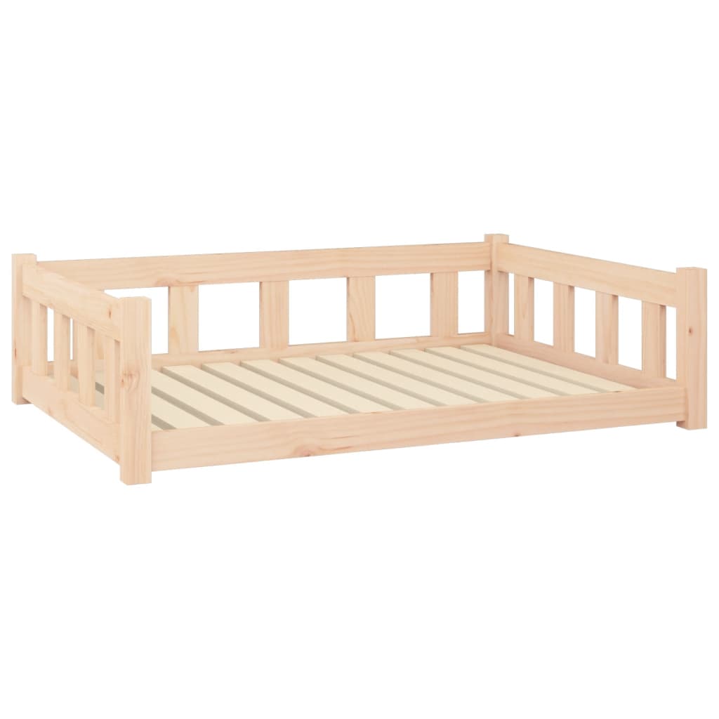 Dog Bed 105.5x75.5x28 cm Solid Wood Pine