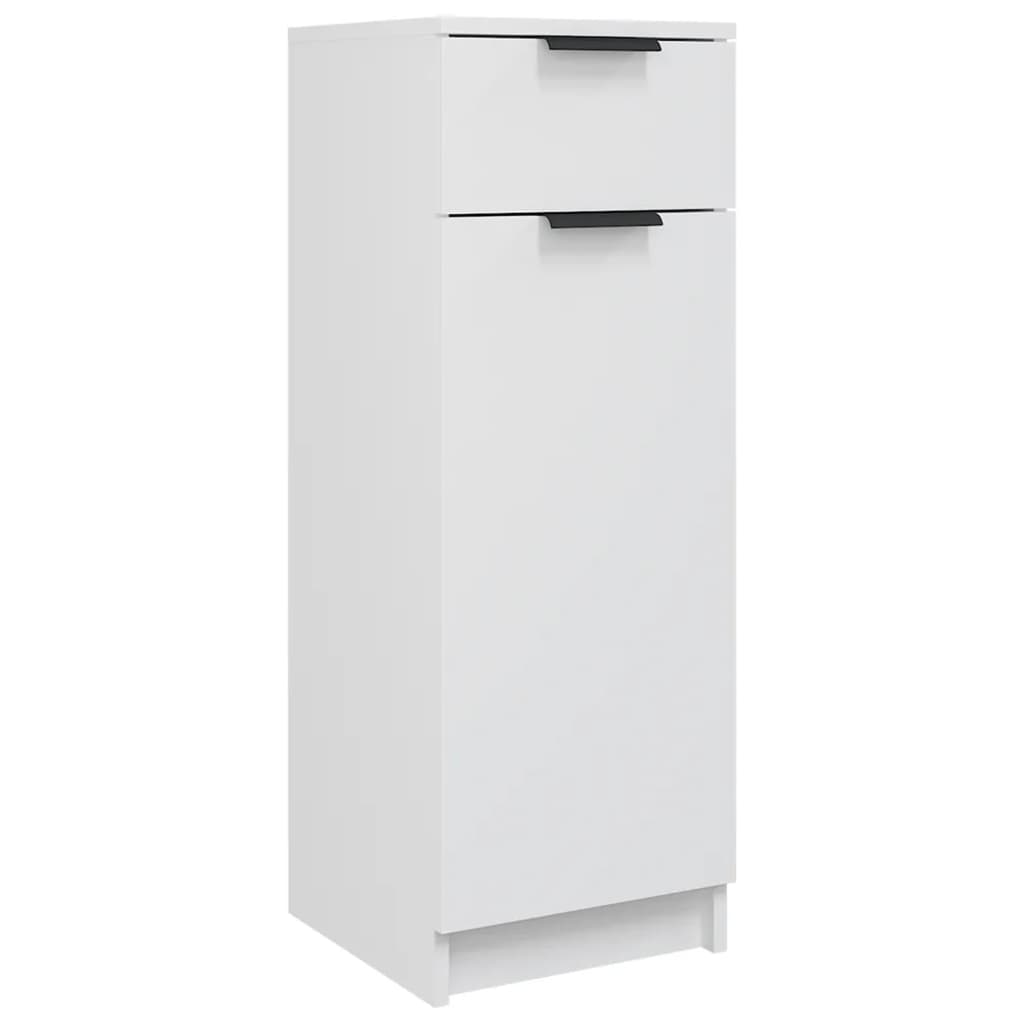 Bathroom Cabinet White 32x33.5x90 cm Engineered Wood