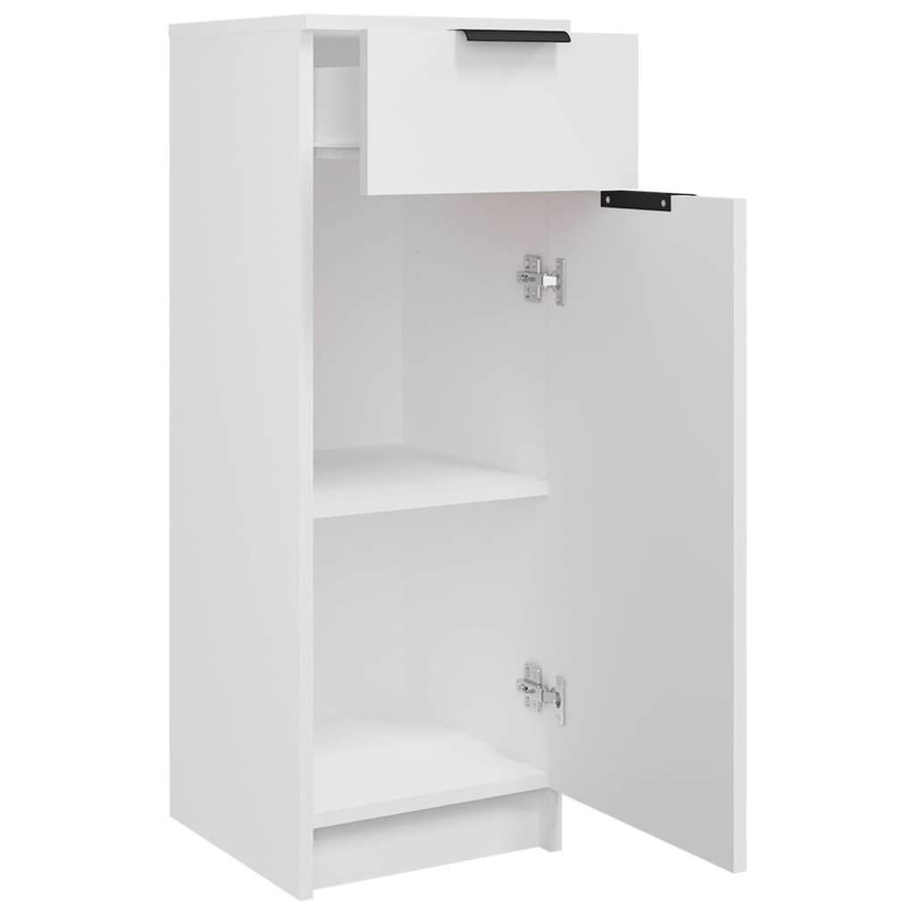Bathroom Cabinet White 32x33.5x90 cm Engineered Wood