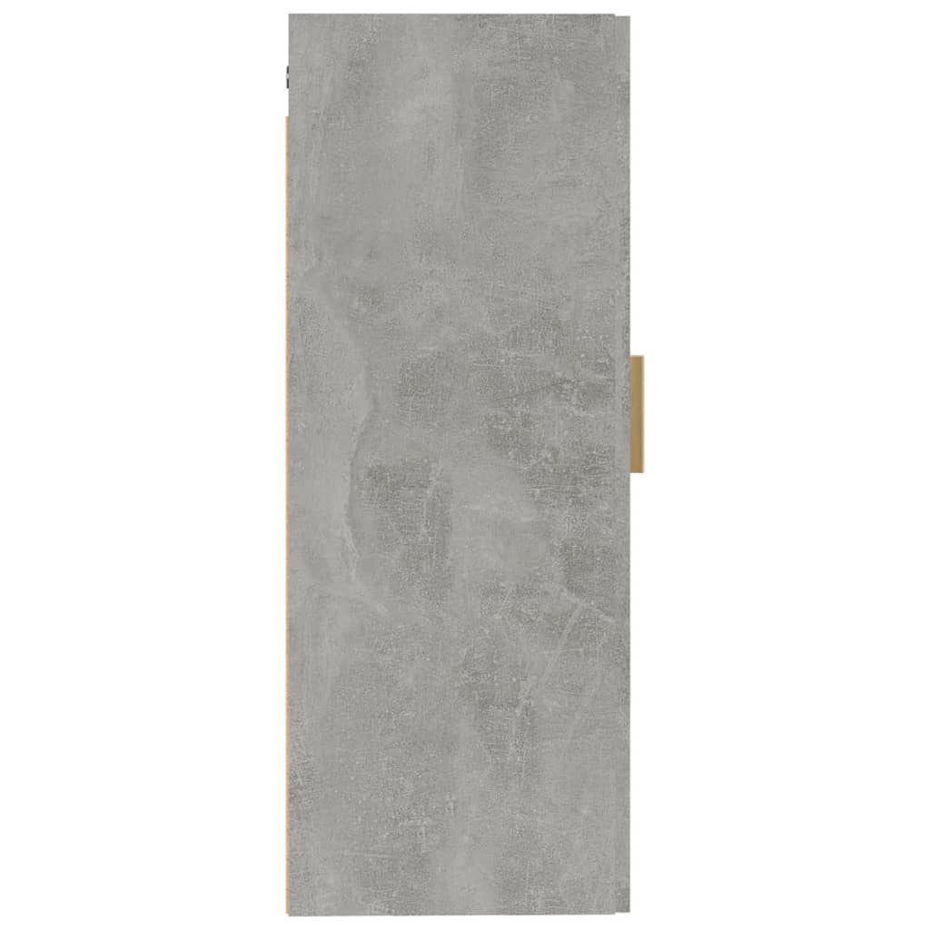 Wall Cabinet Concrete Grey 35x34x90 cm Engineered Wood