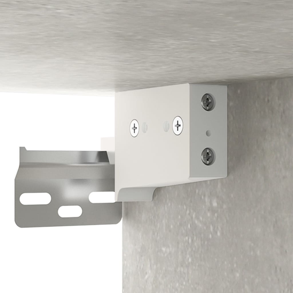 Wall Cabinet Concrete Grey 35x34x90 cm Engineered Wood
