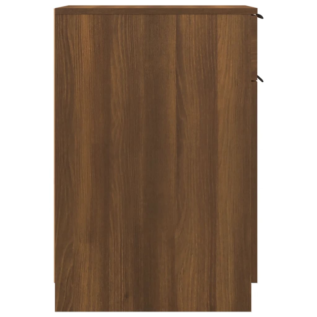 Desk Cabinet Brown Oak 33.5x50x75 cm Engineered Wood