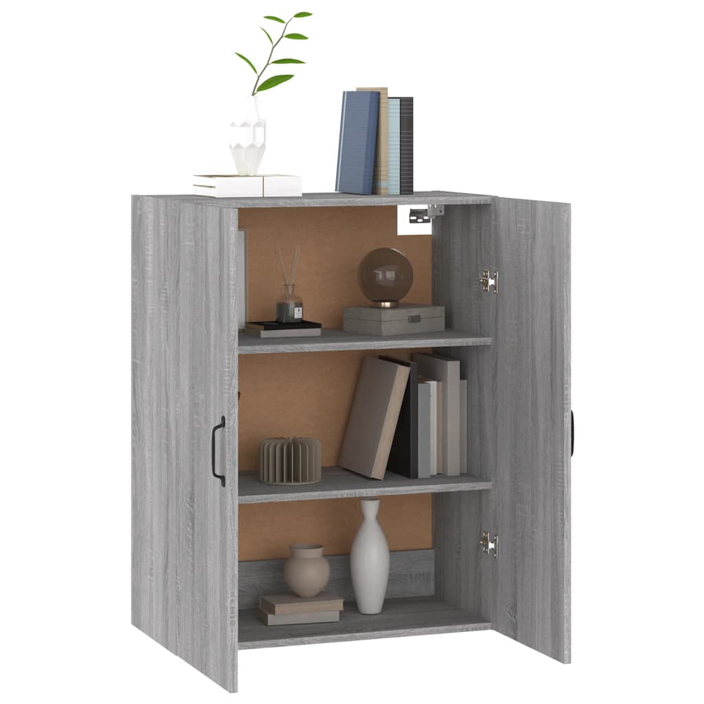 Hanging Cabinet Grey Sonoma 69,5x34x90 cm Engineered Wood