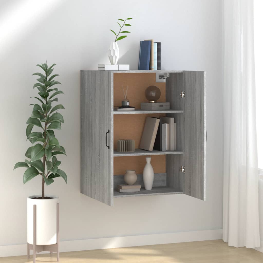 Hanging Cabinet Grey Sonoma 69,5x34x90 cm Engineered Wood