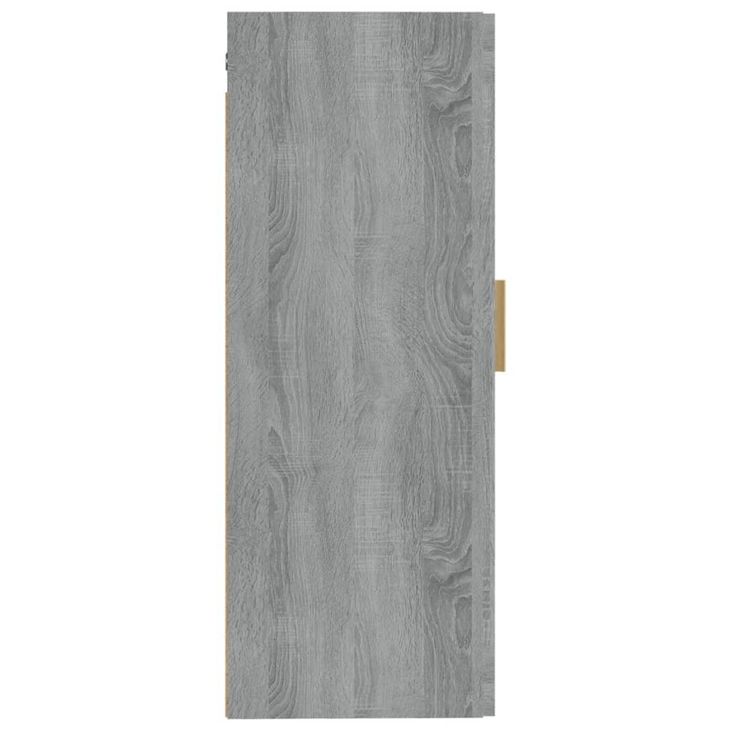 Wall Cabinet Grey Sonoma 35x34x90 cm Engineered Wood