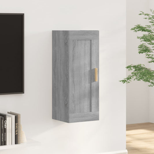 Wall Cabinet Grey Sonoma 35x34x90 cm Engineered Wood