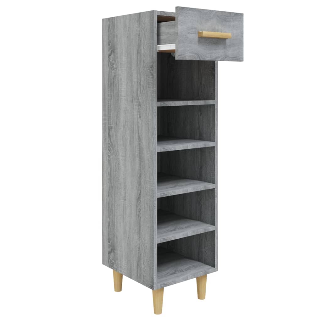 Shoe Cabinet Grey Sonoma 30x35x105 cm Engineered Wood