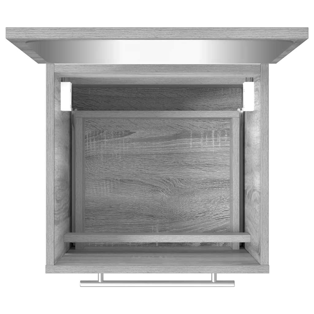 Bathroom Cabinet with Mirror Grey Sonoma 41x38.5x48 cm Engineered Wood