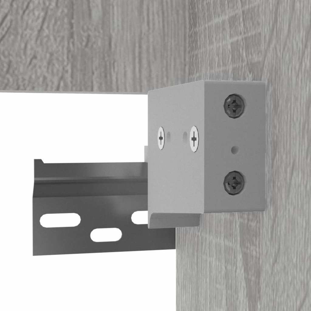 Bathroom Cabinet with Mirror Grey Sonoma 41x38.5x48 cm Engineered Wood