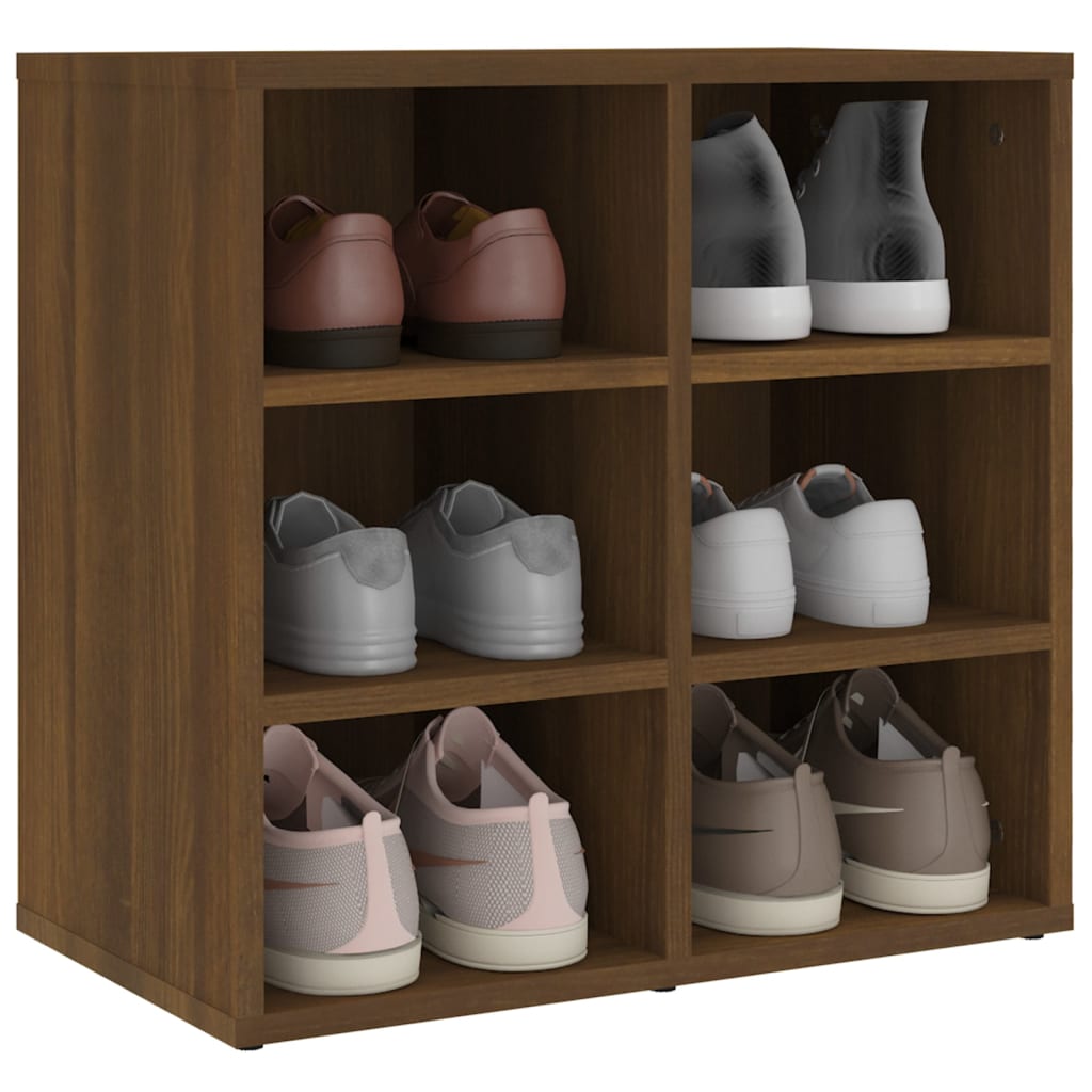 Shoe Cabinet Brown Oak 52.5x30x50 cm