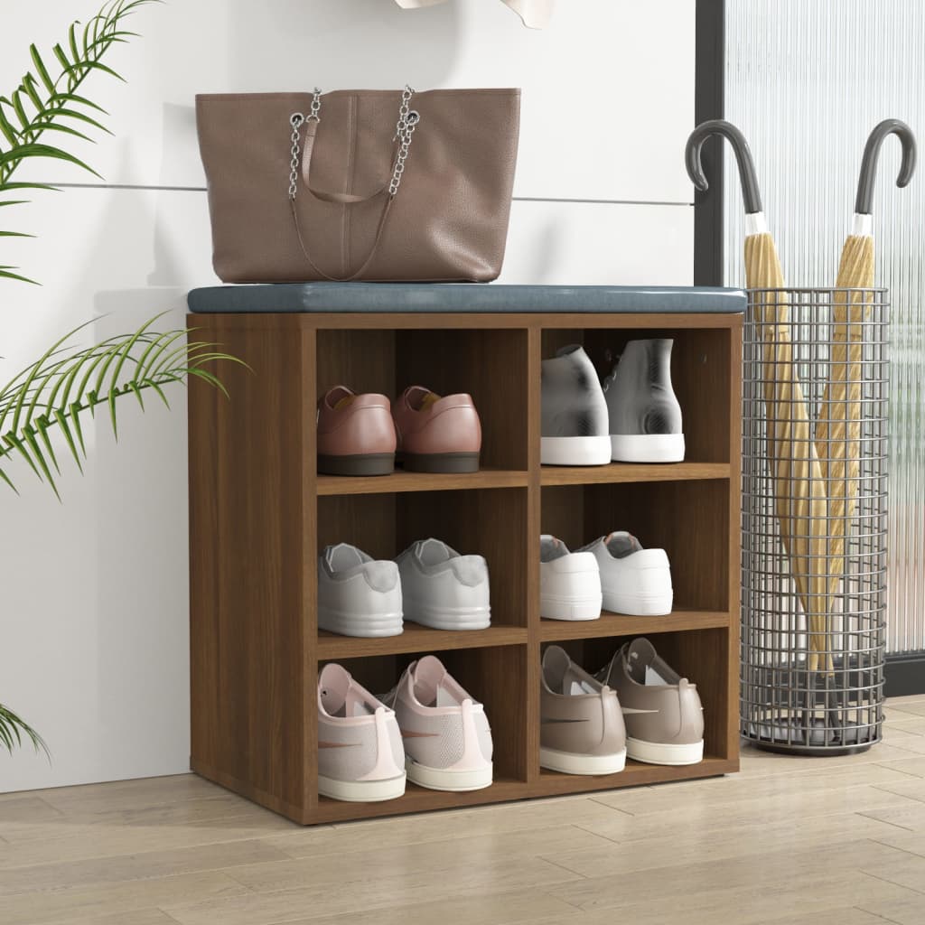 Shoe Cabinet Brown Oak 52.5x30x50 cm