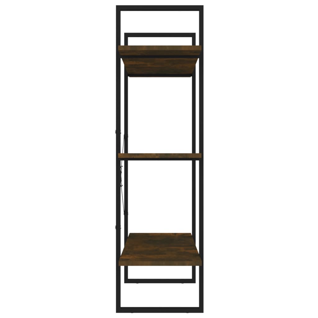 Book Cabinet Smoked Oak 100x30x105 cm Engineered Wood