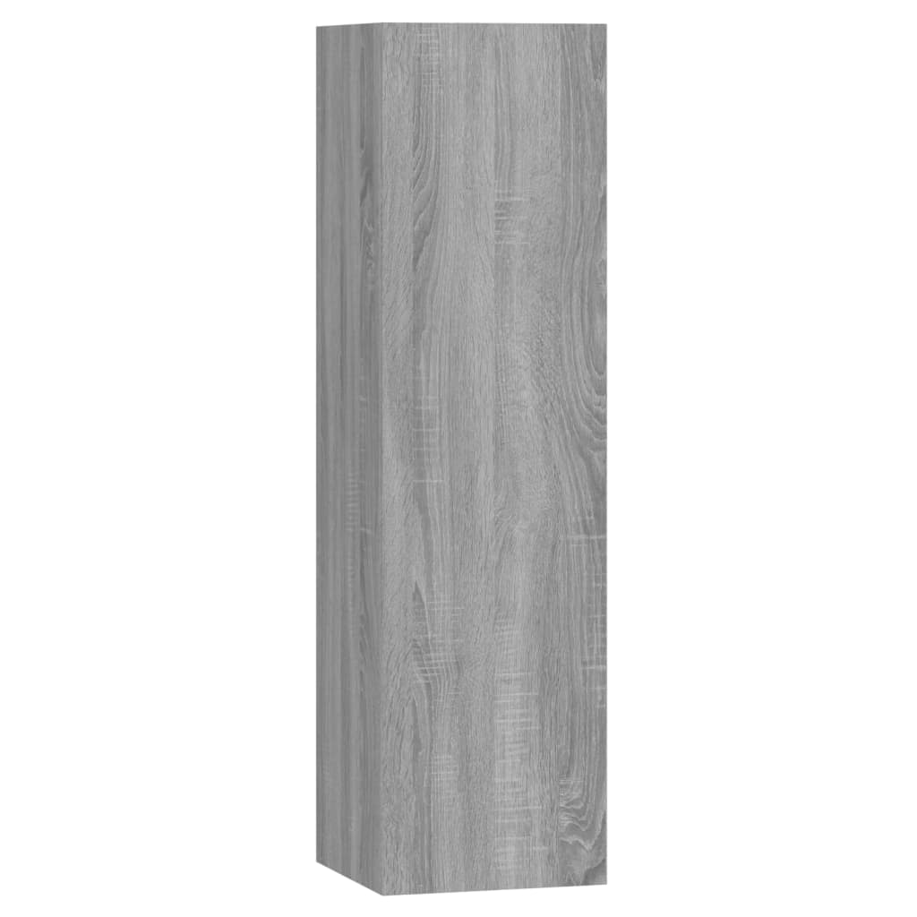 8 Piece TV Cabinet Set Grey Sonoma Engineered Wood