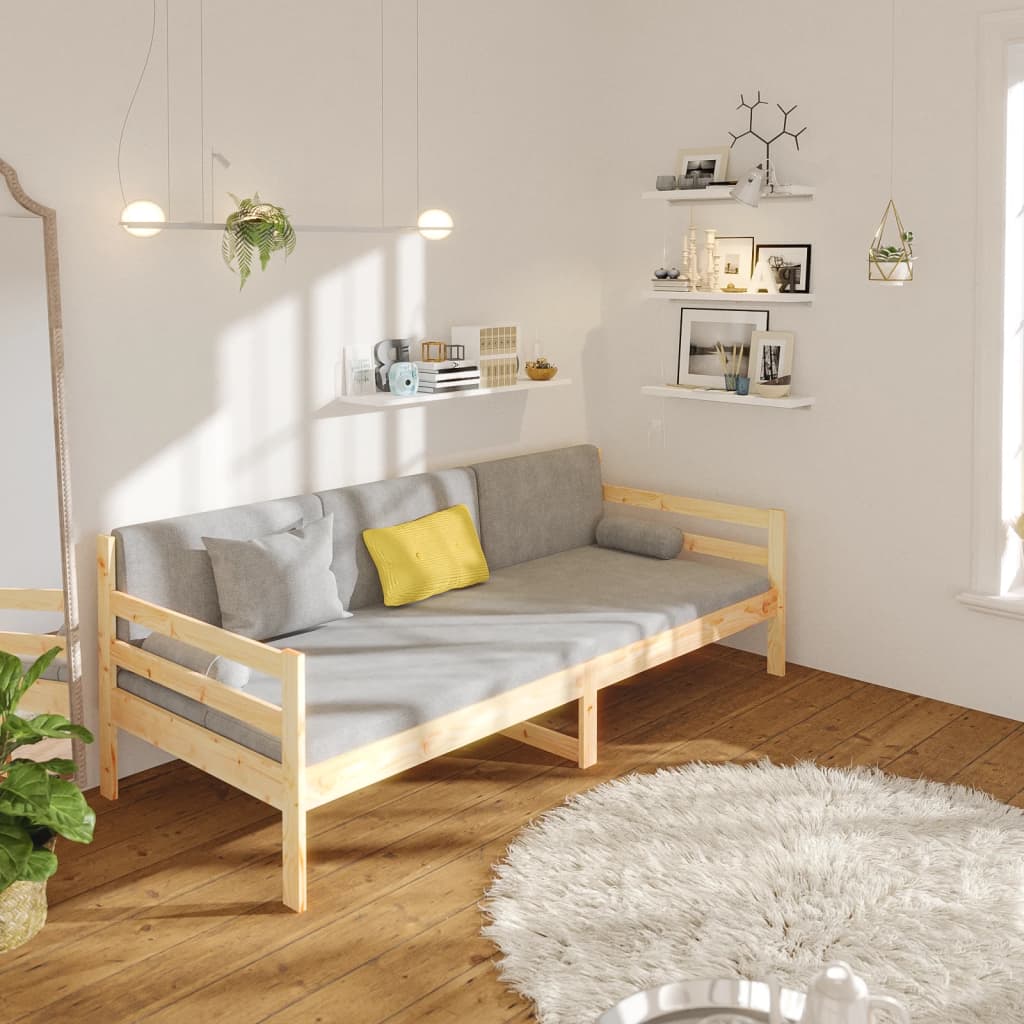 Day Bed without Mattress 80x200cm Solid Wood Pine
