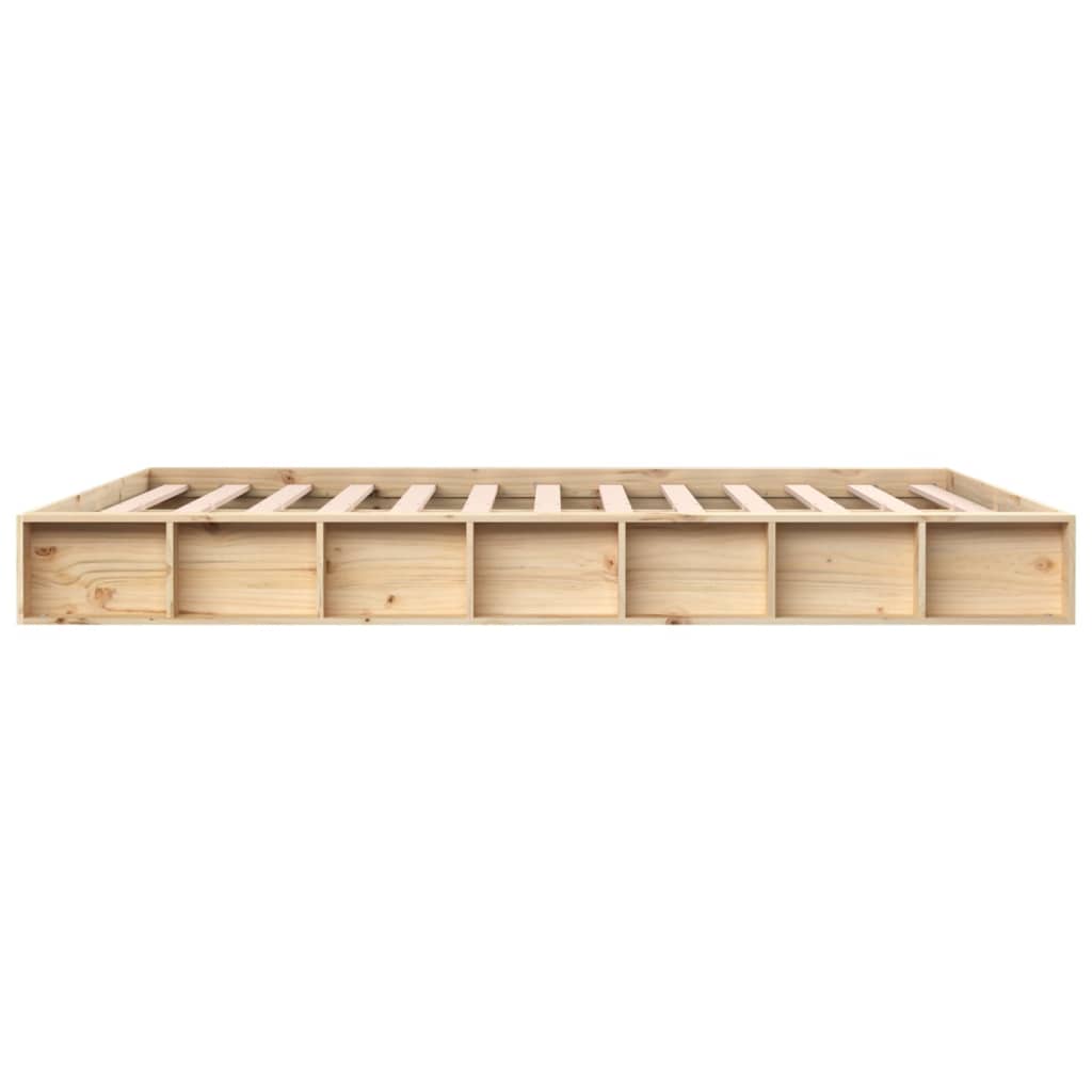 Bed Frame without Mattress 120x200 cm Solid Wood