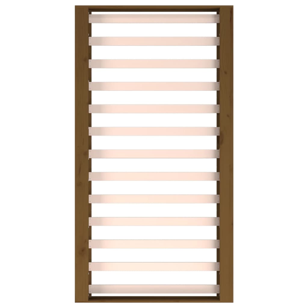 Bed Frame without Mattress Honey Brown 75x190 cm Small Single Solid Wood