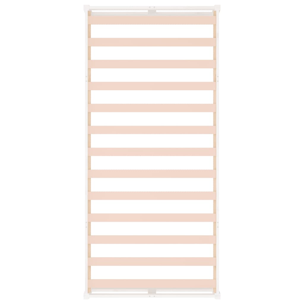 Bed Frame without Mattress White 100x200 cm Solid Wood