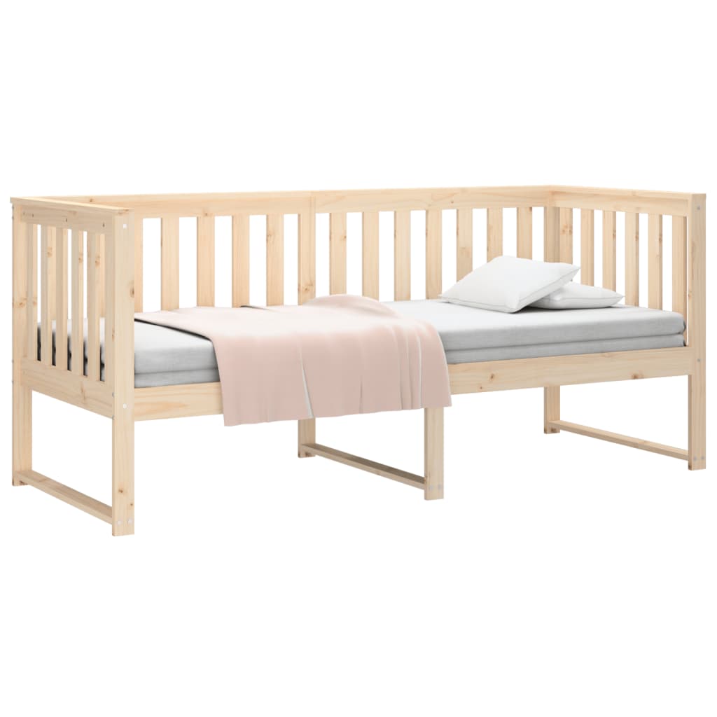 Day Bed without Mattress 75x190 cm Small Single Solid Wood Pine