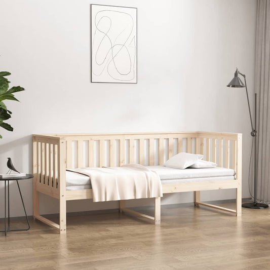 Day Bed without Mattress 75x190 cm Small Single Solid Wood Pine
